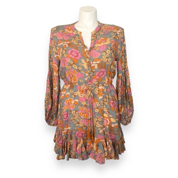 Katwalk Boutique Boho Floral Mini Dress - Picture 2 of 11